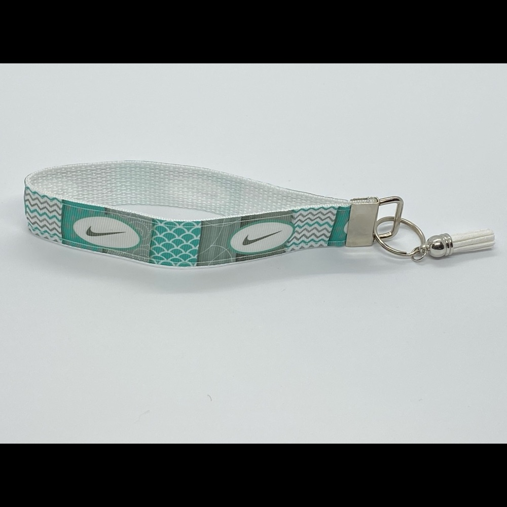 Sporty teal keychain
